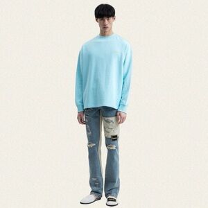 We11done Logo Print Long Sleeve Shirt